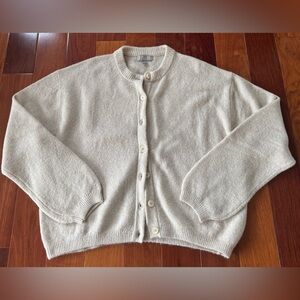 J Crew Supersoft Bubble-Hem Cardigan Small